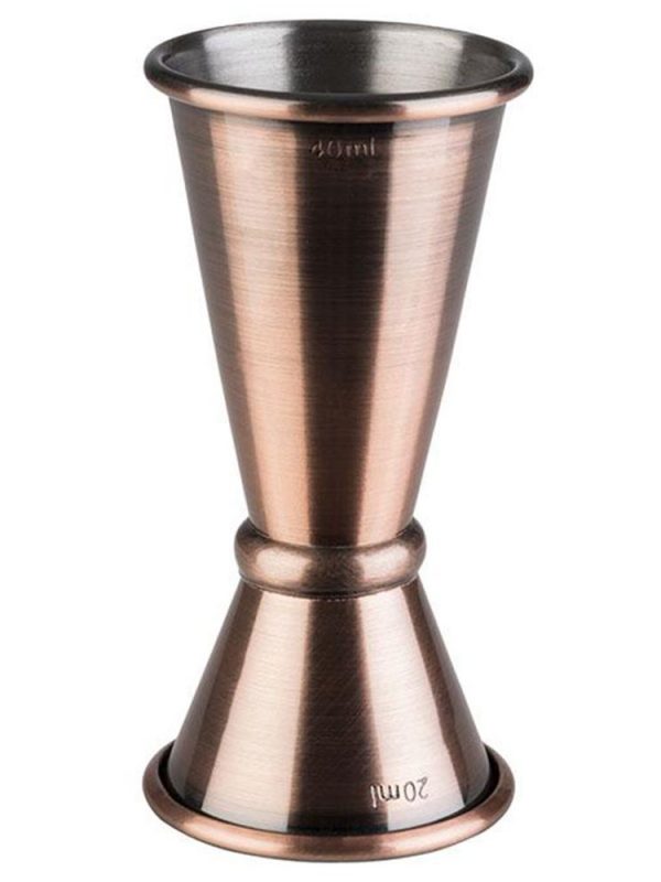 Premium Japanese Jigger 20/40ml in Elegant Copper Finish - Bartender's Essential Tool for Accurate Mixology Measurements