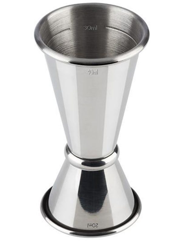 Stainless Steel Japanese Jigger Rame 20/40 ml - Premium cocktail mixing tool for accurate measurements and elegant bartending.