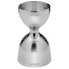 Stylish and versatile JIGGER GIOVE 30/60 ML S/S for precise cocktail mixing. Made of durable stainless steel. Perfect bar accessory for home or professional use.