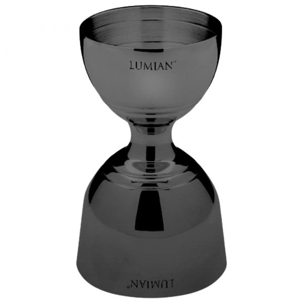 Enhance your barware collection with the sleek JIGGER GIOVE 30/60ml Black dual-sided measuring tool. Perfect for cocktails and drinks.