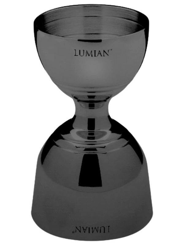 Enhance your barware collection with the sleek JIGGER GIOVE 30/60ml Black dual-sided measuring tool. Perfect for cocktails and drinks.