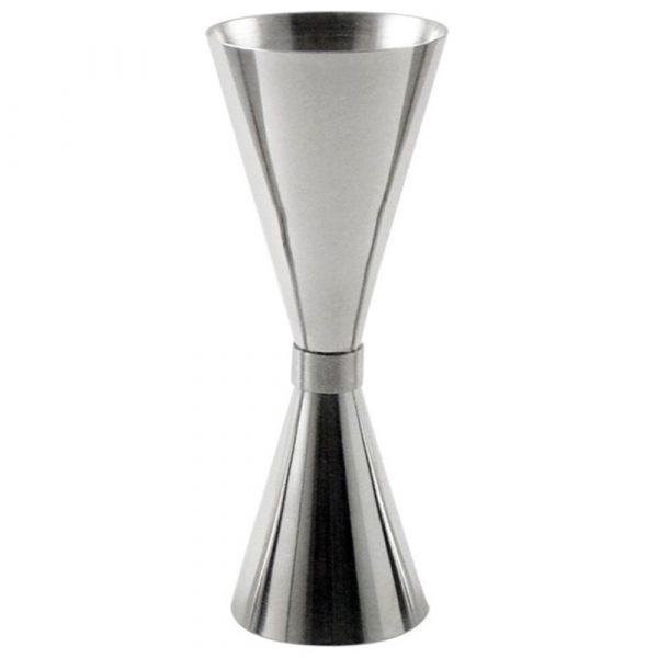Stylish Jigger Inox Ring 15-45ml for precise cocktail measurements, durable stainless steel design, perfect for home or professional use.