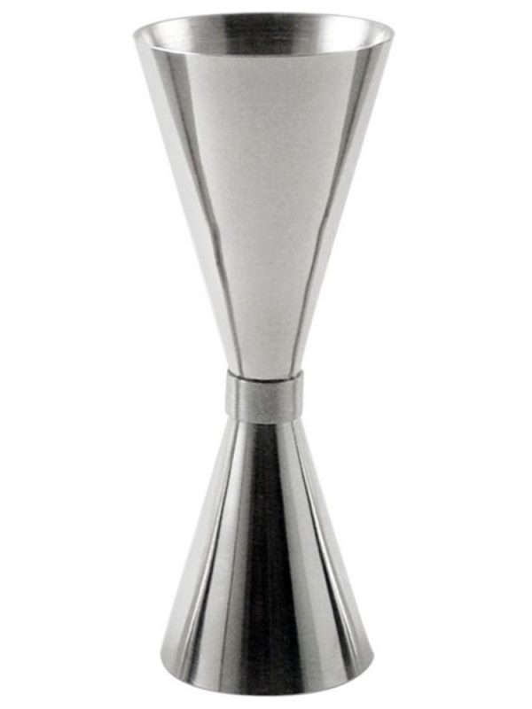 Stylish Jigger Inox Ring 15-45ml for precise cocktail measurements, durable stainless steel design, perfect for home or professional use.