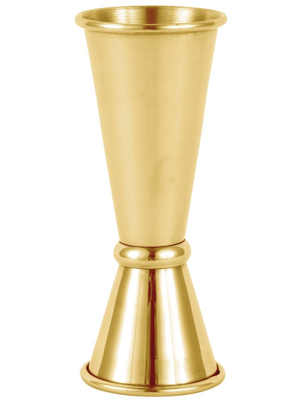 Dourado Japanese Jigger 25/50ml stainless steel cocktail measuring tool for bartending, high precision barware accessory.
