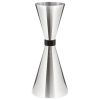Premium JIGGER MR. SLIM 30/45ML in Black Ruby Finish - Ideal for precise cocktail measurements, 10/15/20ML markings, elegant design.