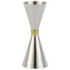 Premium Jigger Mr. Slim 30/60ml Gold Ring for Perfect Cocktails - Stylish and Functional Bar Tool for Mixing Drinks with Precision