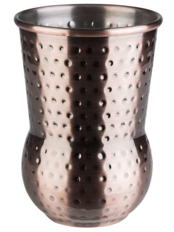 400ml Hammered Antique Copper Julep Cup - Premium Stainless Steel Finish for Elegant Drinking Experience
