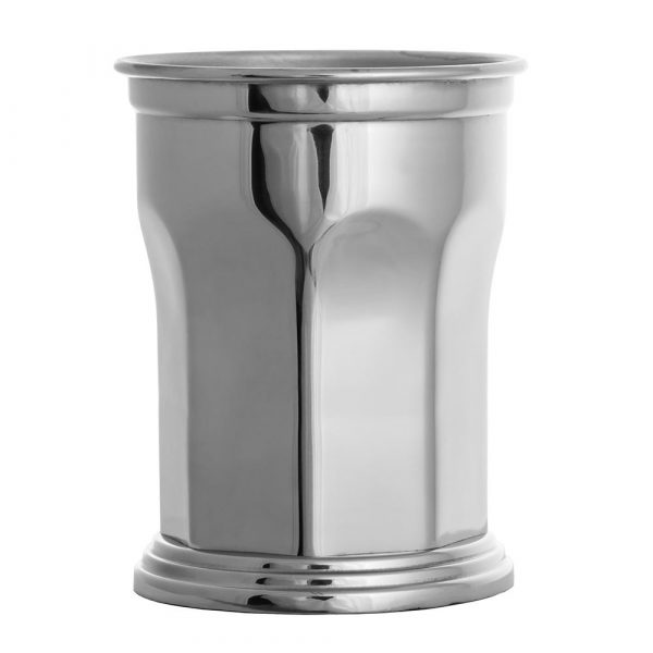 Octagonal Stainless Steel Julep Cup - 39cl Capacity - Elegant Design for Sophisticated Enjoyment - Perfect for Entertaining