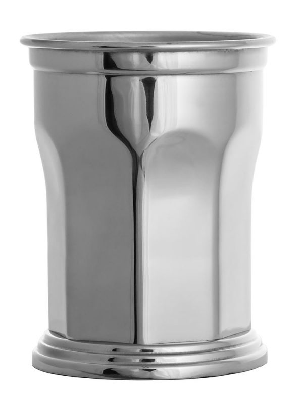 Octagonal Stainless Steel Julep Cup - 39cl Capacity - Elegant Design for Sophisticated Enjoyment - Perfect for Entertaining