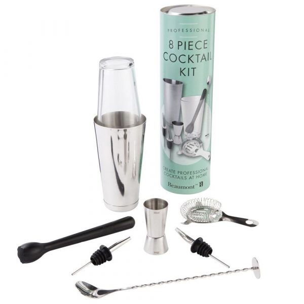 8-piece kit for crafting professional cocktails at home, perfect for mixology enthusiasts and bartenders, available for online purchase.