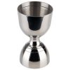 Stainless steel LEOPOLD JIGGER 30/60ml with multiple measurement markings for precise cocktail making. Ideal for bartenders and mixologists.
