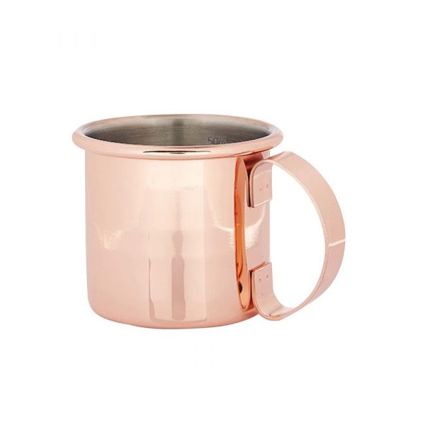 Elegant 60ml Mini Copper Jigger Mug, a must-have for precision cocktail making, high-quality craftsmanship.
