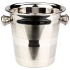 Stainless Steel Mini Ice Bucket with Knobs, 14cm Diameter - Premium Ice Bucket for Chilling Drinks - Buy Online Now!