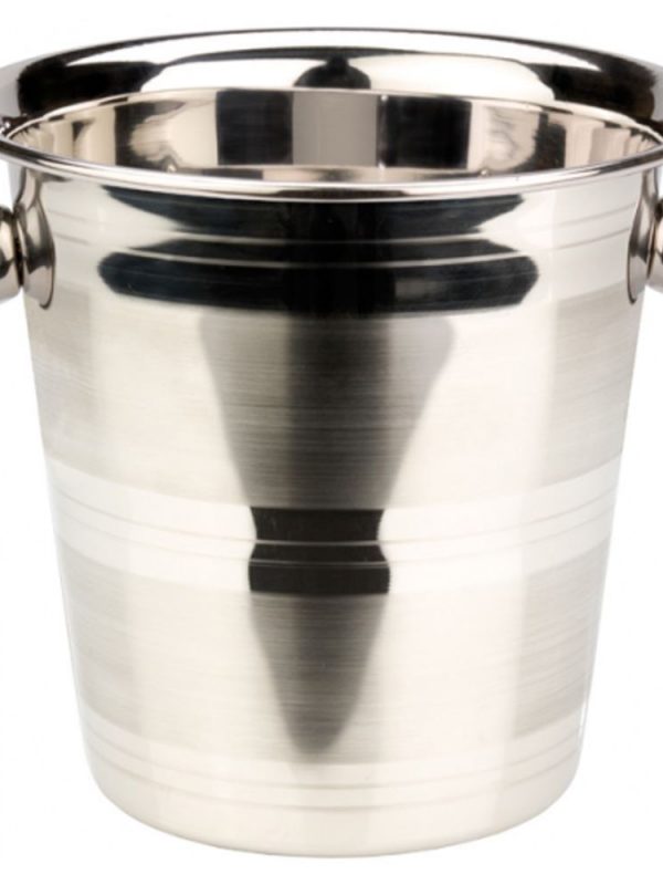 Stainless Steel Mini Ice Bucket with Knobs, 14cm Diameter - Premium Ice Bucket for Chilling Drinks - Buy Online Now!