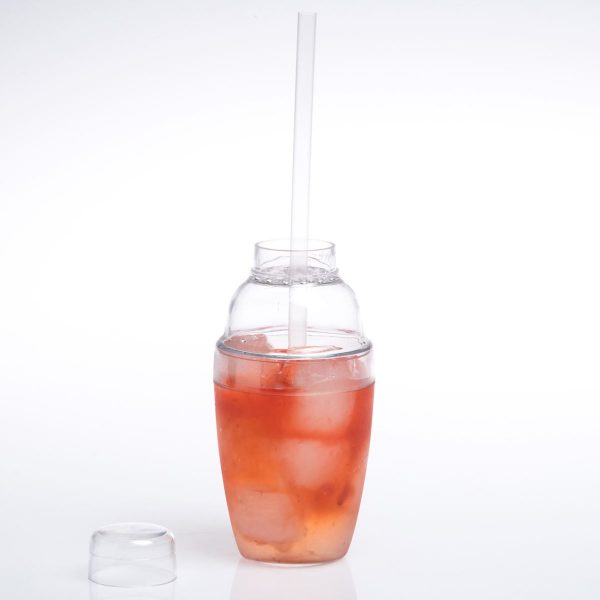 Versatile Mini Shaker Set: Durable Plastic, 20cl Capacity - Perfect for Cocktails, Protein Shakes & More - 3 Pieces Included