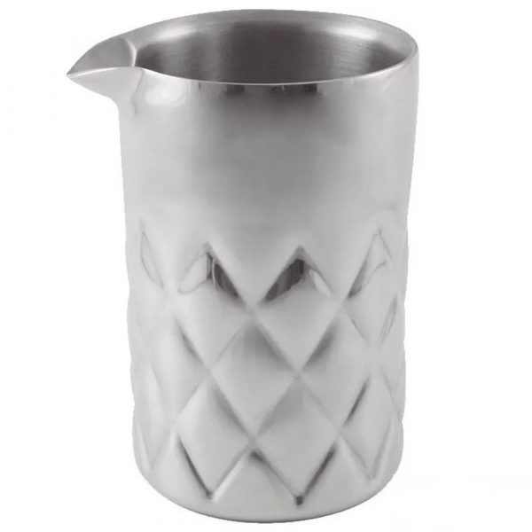 Elevate your cocktail game with our 60cl Double-Walled Stainless Steel Mixing Glass. Perfect for stirring up your favorite drinks in style.