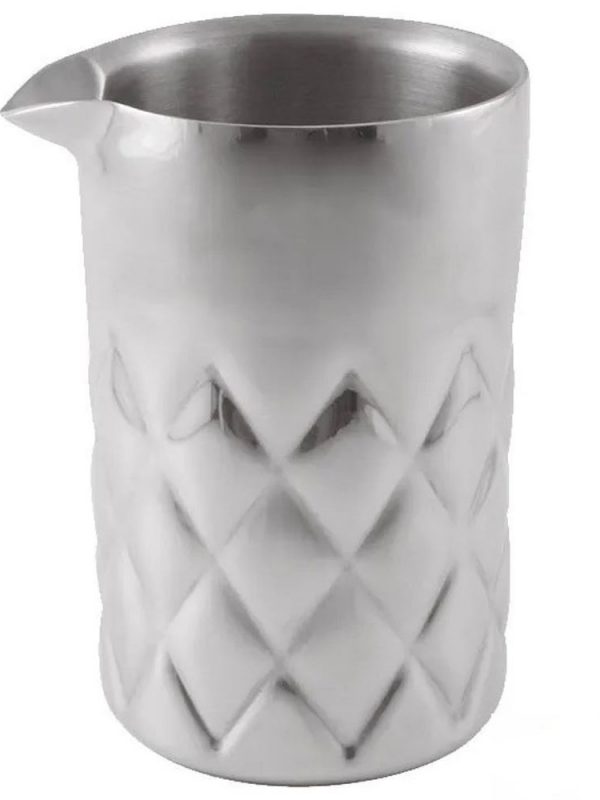 Elevate your cocktail game with our 60cl Double-Walled Stainless Steel Mixing Glass. Perfect for stirring up your favorite drinks in style.