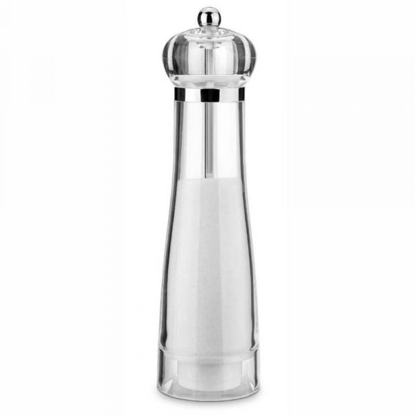 Beautiful 23cm Acrylic Salt Mill for Precision Seasoning - Enhance Your Culinary Creations with this Stylish Kitchen Essential