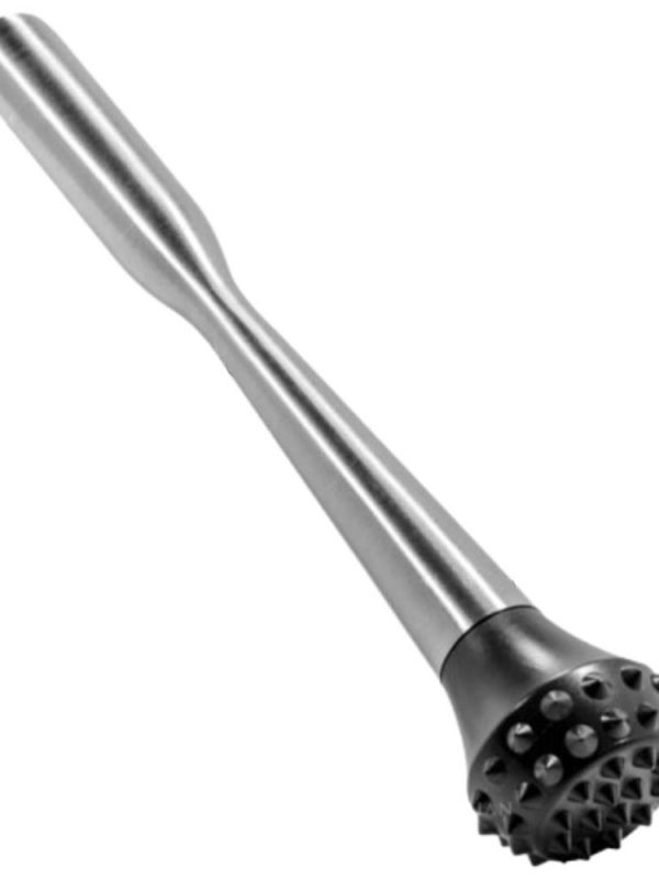 Effortlessly crush, muddle, and mix with the 25cm Efesto Lumian stainless steel muddler - a must-have tool for cocktails and drinks.