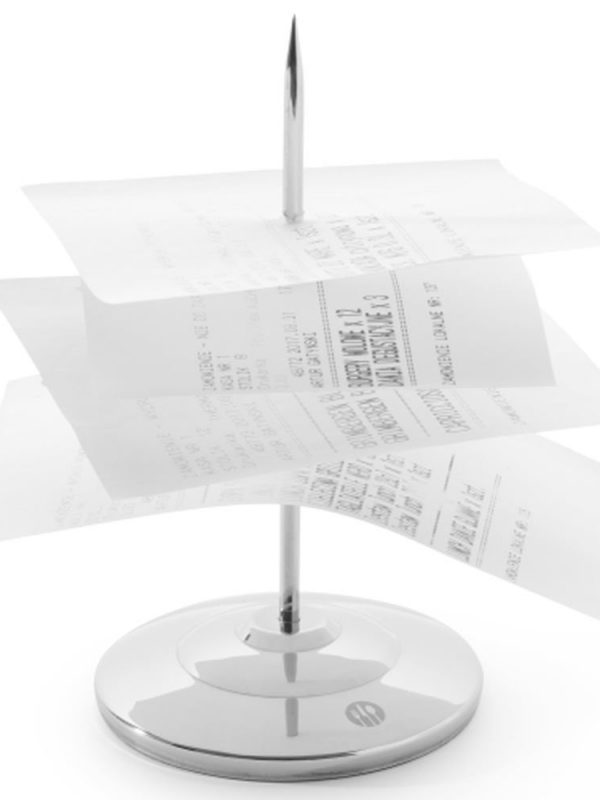 Premium stainless steel 80 x 150mm order pin stand for organizing papers and documents efficiently