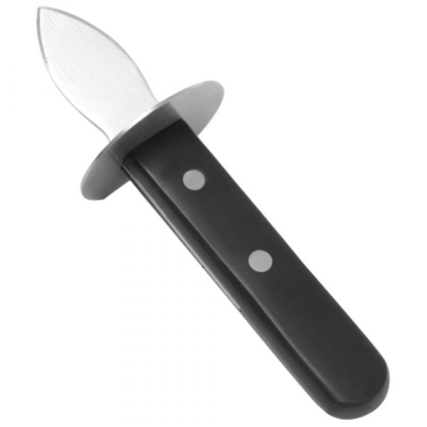 Explore our premium 170mm round oyster knife - perfect for effortlessly shucking fresh oysters at home or in a professional kitchen!