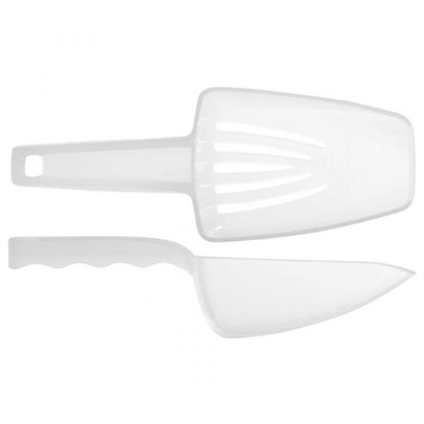 Durable clear plastic ice paddle for efficient serving, 29.5cl capacity, perfect for bars and restaurants. Get yours now!