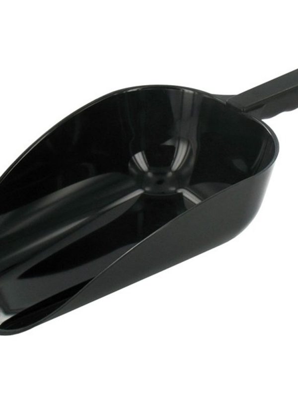 Premium Black Polycarbonate Ice Shovel 1.9LT - Durable and efficient tool for handling ice with ease, ideal for bars and restaurants.