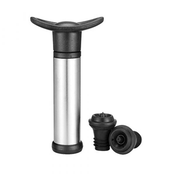 Efficient Pack Wine Pump with 2 Premium Wine Stoppers for Freshness Preservation - Must-have Accessory for Wine Lovers