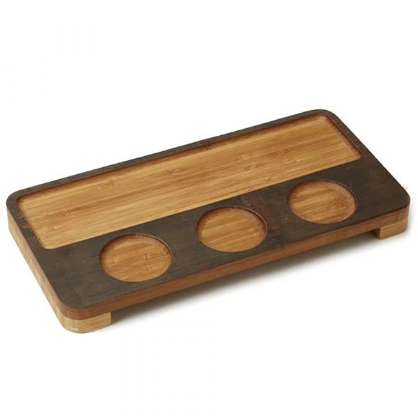 Exquisite Bamboo Pairing Flight Board 35.2 x 17.5 x 3.2cm - Perfect for Entertaining and Hosting Events - Buy Now at Top Quality Store!