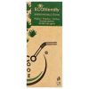 Natural 6X200MM Agave Fiber Straw Pack of 160 - Eco-Friendly and Sustainable Drinking Straws for Home and Events