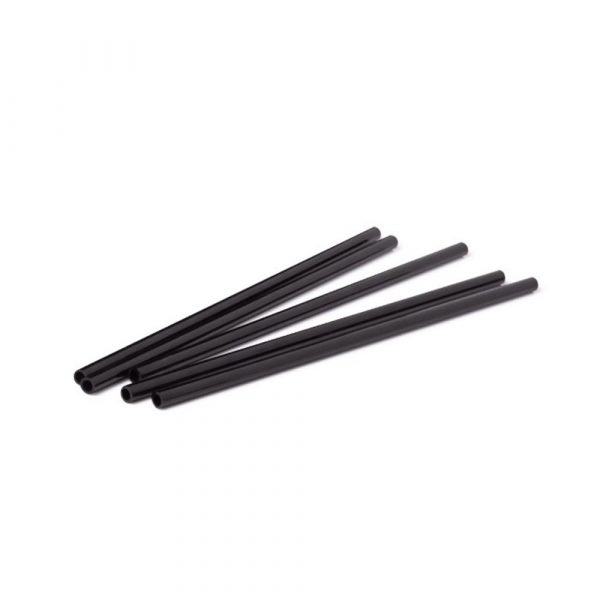 Black 20cm Reusable PP Straw | Eco-Friendly, Durable Drinking Straw for Online Orders