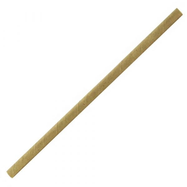 Premium 6mm Kraft Paper Straws - Pack of 200, Eco-Friendly Biodegradable Straws for Parties, Drinks, and Events