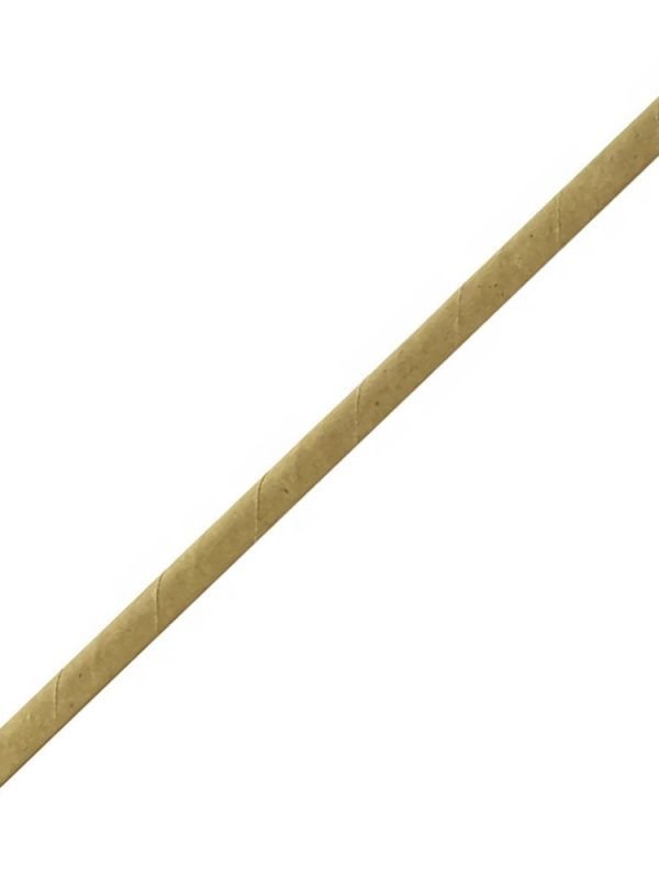 Premium 6mm Kraft Paper Straws - Pack of 200, Eco-Friendly Biodegradable Straws for Parties, Drinks, and Events