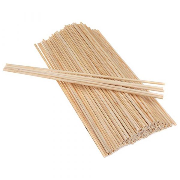 Premium 15cm Round Tip Wooden Sticks for Crafts and DIY Projects - Durable and Versatile Supplies for Creative Enthusiasts