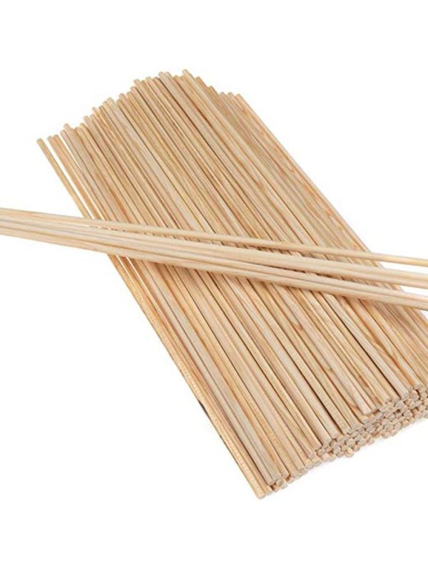 Premium 15cm Round Tip Wooden Sticks for Crafts and DIY Projects - Durable and Versatile Supplies for Creative Enthusiasts
