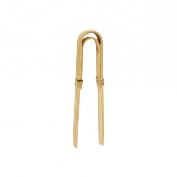 Precision Mini Bamboo Tweezers 7cm for Fine Detailing and Grooming - Eco-friendly and Durable Handcrafted Tool