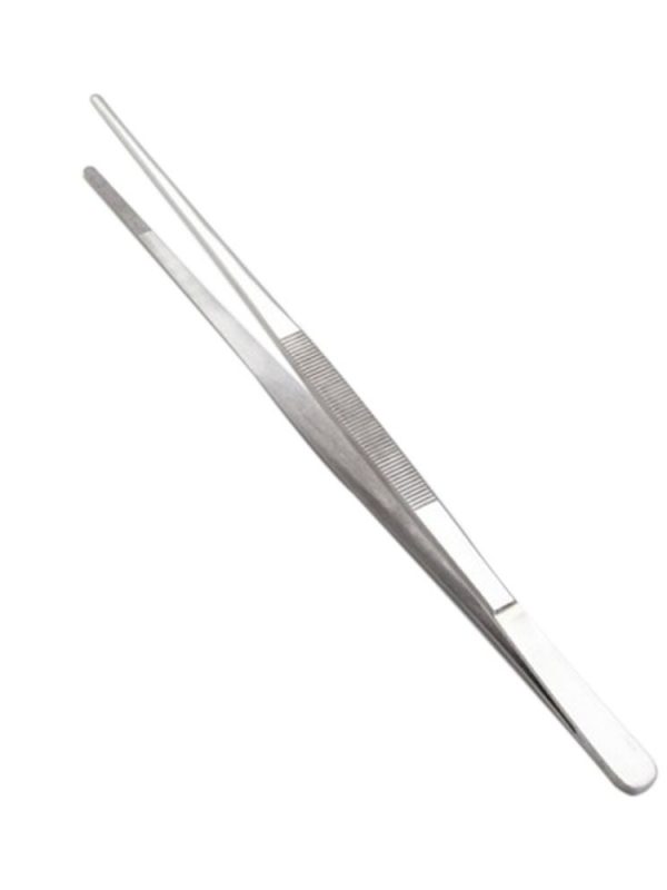 Premium 25cm Silver Chef Tongs - Versatile Kitchen Utensil for Cooking and Serving - #34015