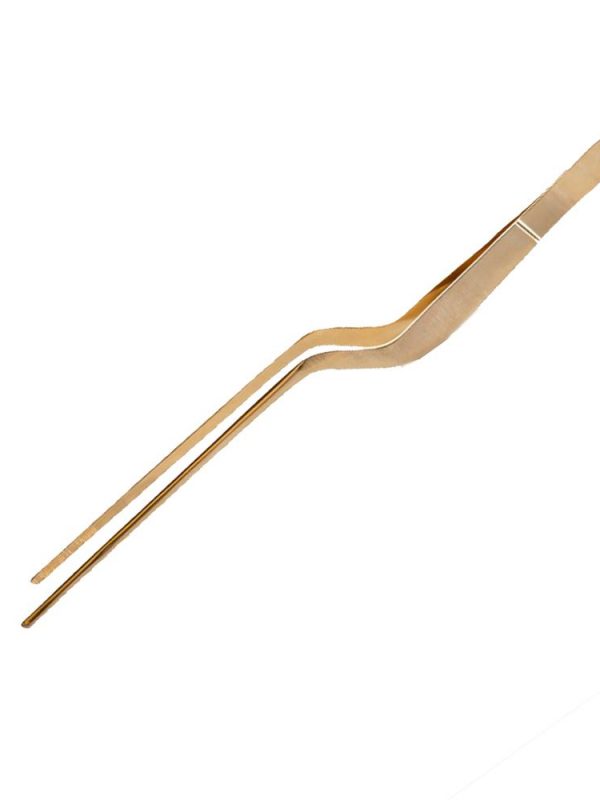 Premium 20cm Golden Sushi Tongs - Stylish and practical tool for serving sushi like a pro. Get yours today!