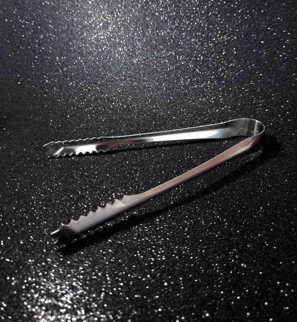 Stylish stainless steel ice tongs for cocktails and drinks, perfect accessory for entertaining at home - buy online now!