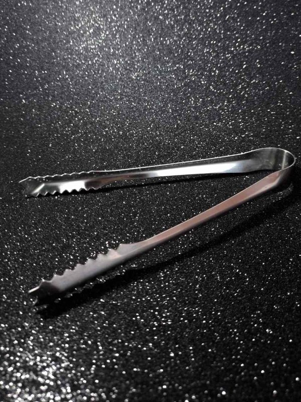 Stainless Steel Ice Tongs - Premium Barware Accessory for Cocktails and Beverages