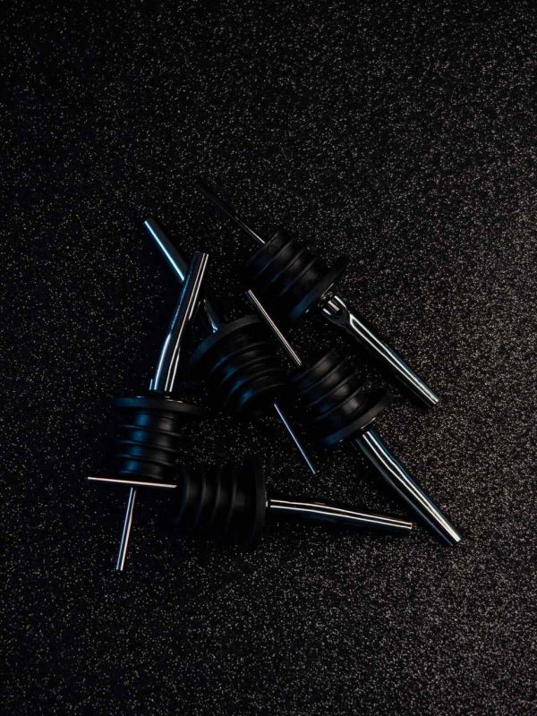 Sleek and durable glossy black Speed container set of 5pcs for stylish storage solutions.