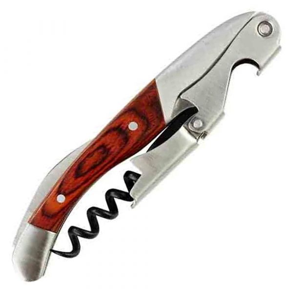 Premium 2-Stroke Corkscrew 12cm - Effortlessly open bottles with this high-quality corkscrew for a perfect wine experience.