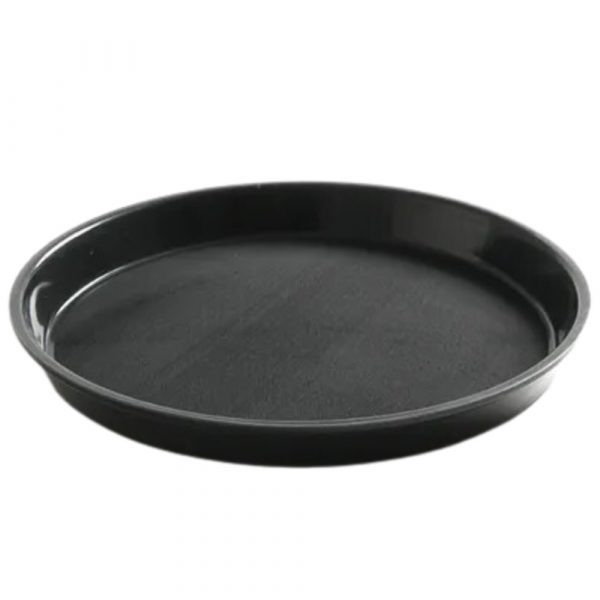 Premium Non-Slip Round Serving Tray 360 x 39mm - Elegant and Practical Tray for Serving Food and Drinks - Ideal for Home and Catering Use