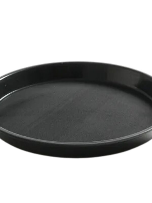 Premium Non-Slip Round Serving Tray 360 x 39mm - Elegant and Practical Tray for Serving Food and Drinks - Ideal for Home and Catering Use