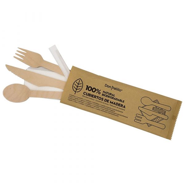 Premium 16cm Wooden Cutlery Set - Sustainable and Stylish Utensils for Everyday Use - Eco-Friendly Dining Essentials