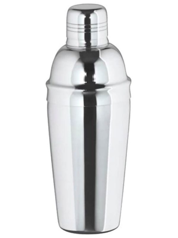 Stainless Steel 3-Piece Classic Shaker Set - 500ml Capacity for Perfect Cocktails - Durable and Stylish Barware
