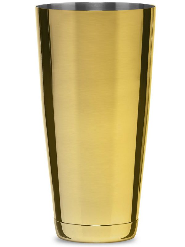 Koriko Large Golden Tin Shaker - Premium Quality Cocktail Shaker for Bartenders and Mixologists - Stylish Bar Tool
