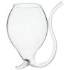 Crystal-clear Sherlock pipe cocktail glass - 320ml capacity, perfect for elegant sipping. Elevate your drink experience with this stylish glassware.
