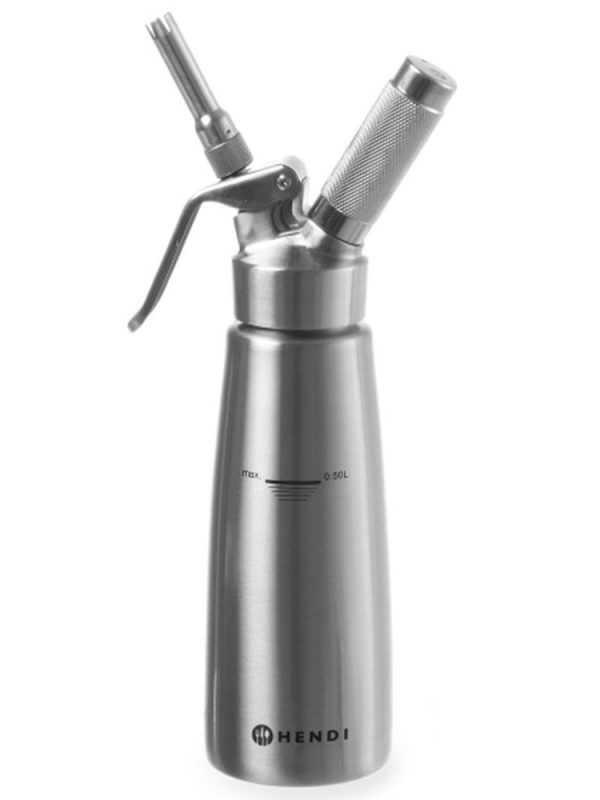 Professional-grade 0.5L Hot/Cold Cream Siphon from Profi Line - perfect for creating luxurious culinary delights at home!