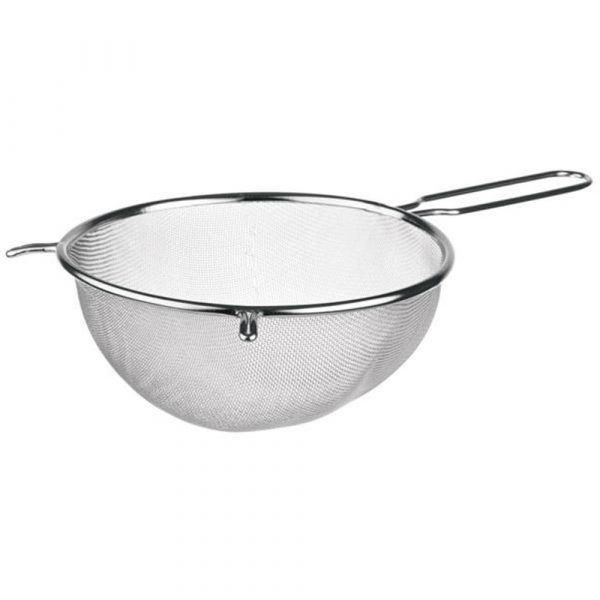 Premium Stainless Steel Fine Mesh Strainer 14cm Diameter - Perfect for Straining, Filtering, and Draining - Kitchen Essential
